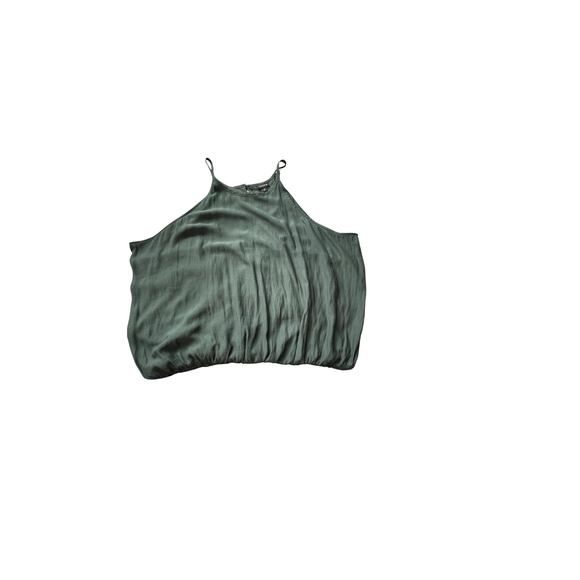 GUC Torrid Crepe High Neck BodySuit Plus Size 3X Green - Picture 8 of 8